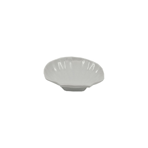 Coucou Melamine Shell Sauce Dish 10cm - White (Box of 40) - 47SD10WT