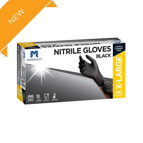 Black Powder Free Nitrile Glove - Extra Large - 48-MNGXLPFBL