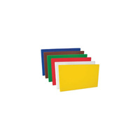 Cutting Board - 6 Pieces - 1 Each Of Blue, Brown, Green, Red, White, Yellow 205x300x13mm - Polyethylene  - 48015