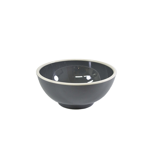 Jab Vintage Grey/White Rim Enamel Look Round Melamine Bowl 150x70mm (Box of 6) - 49966