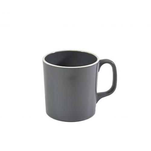 Jab Vintage Grey/White Rim Melamine Enamel Look Mug  80x85mm (Box of 6) - 49968