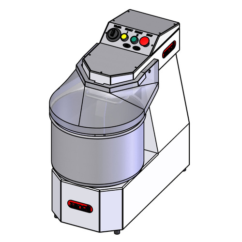 Zanolli Galassia 18 Var Finished Variable Speed Dough Mixer 23L/18kg - 4IM1512