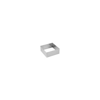 Square Food Stacker / Cake Ring 60x60x40mm 18/10 Stainless Steel  - 52050