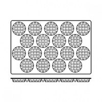 Waffle 18 Cups 90x24mm / 107ml  - 54851