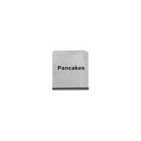 Pancakes Buffet Sign 50x40mm - 18/8 - Stainless Steel  - 57700-25