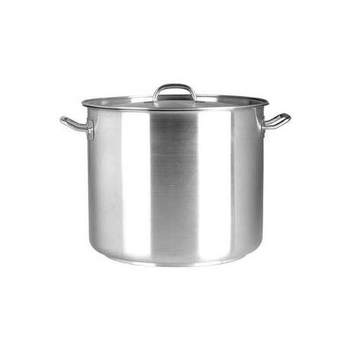 Chef Inox Elite Stockpot - 18/10 8.25Lt 220x220mm with Lid - 70408