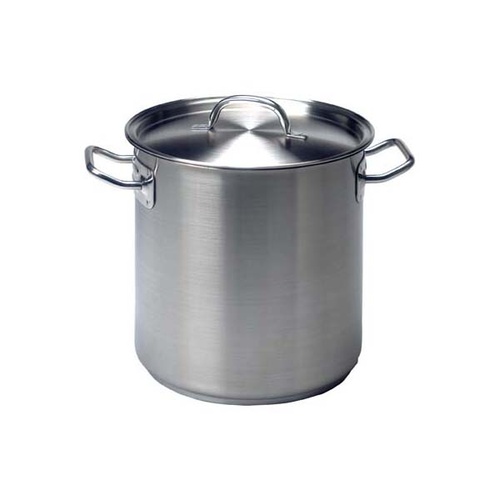 Chef Inox Elite Stockpot - 18/10 98Lt 500x500mm with Lid - 70446