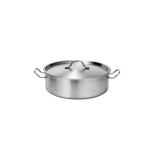 Force Low Casserole With Lid 300x100mm Stainless Steel Tri-Ply 7Lt - 73587