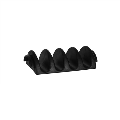 Chef Inox Coney Island Taco Holder / Stand PP Black – 4 Compartment - 78796