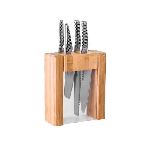 Global Ikasu V Piece Knife Block Set - 79629