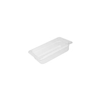 Polycarbonate Gastronorm Pan Clear 1/4 Size 265x162x150mm / 3.72Lt  - 852406