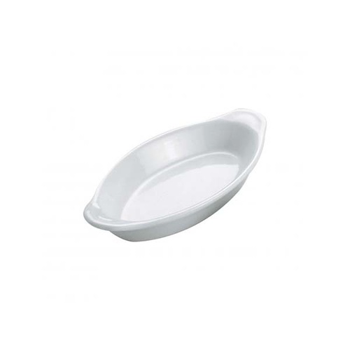 Vitroceram Oval Gratin Dish 295x155x/570ml - White (Box of 6) - 901349