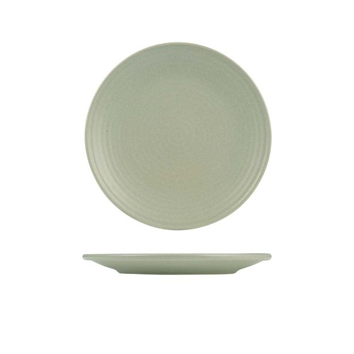 Zuma Pearl Pistachio Coupe Plate-Ribbed 265mm (Box of 6) - 9029571