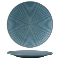 Zuma Denim Round Plate - Ribbed 310mm - Box of 3 - 90673