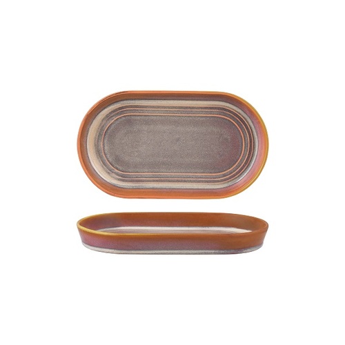 Tablekraft Urban Loft Oval Serve Platter 240x 137x27mm - Auburn (Box of 4) - 907222