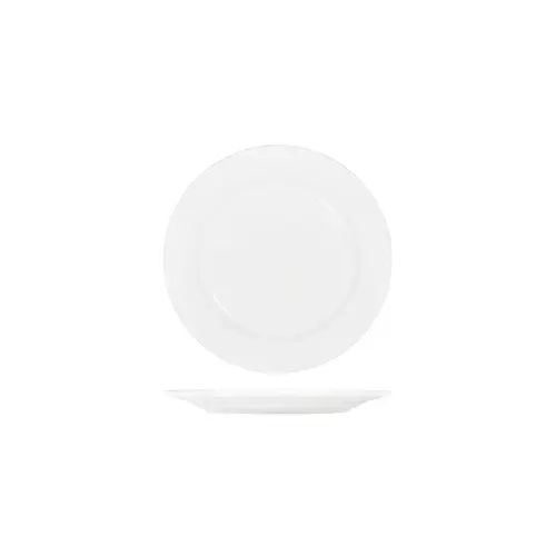 Tablekraft Core White Round Plate Rim Shape 225mm (Box of 4) - 91002_tk