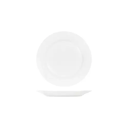 Tablekraft Core White Round Plate Rim Shape 250mm (Box of 4) - 91003