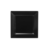 Ryner Melamine Serving Platters Square Platter 400x400mm Black (Box of 2) - 91004-BK