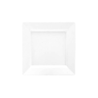 Ryner Melamine Serving Platters Square Platter 400x400mm White (Box of 2) - 91004