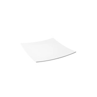 Ryner Melamine Serving Platters Curved Square Platter 300x300mm White  - 91012-W