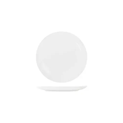 Tablekraft Core White Round Plate Coupe Shape 225mm (Box of 6) - 91013_tk