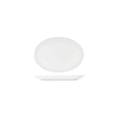 Tablekraft Core White Platter Oval Coupe Shape 230x165x22mm (Box of 6) - 91020