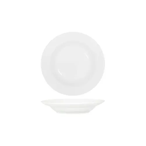 Tablekraft Core White Pasta/Soup Bowl Deep 250x45mm Rim Shape (Box of 4) - 91051