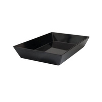 Ryner Melamine Serving Bowls Rectangular Deep Dish 450x300x70mm Black  - 91074-BK