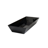 Ryner Melamine Serving Bowls Rectangular Deep Dish 500x200x70mm Black  - 91076-BK