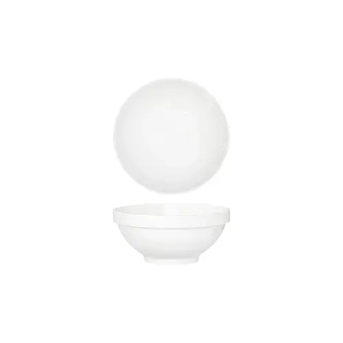 Tablekraft Core White Round Bowl Footed 150x65mm Stack Rim (Box of 6) - 91081