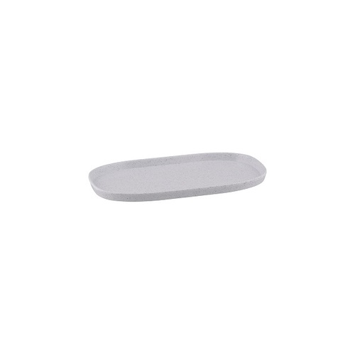 Ryner Melamine Rectangular Dish 1/3 Size, 20mm Deep - Stone White (Box of 6) - 916631-W