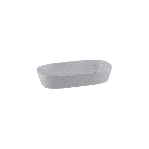 Ryner Melamine Rectangular Dish 1/3 Size, 65mm Deep - Stone White (Box of 3) - 916632-W