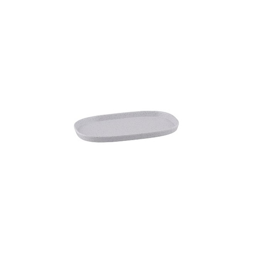 Ryner Melamine Rectangular Dish 1/4 Size, 20mm Deep - Stone White (Box of 6) - 916641-W