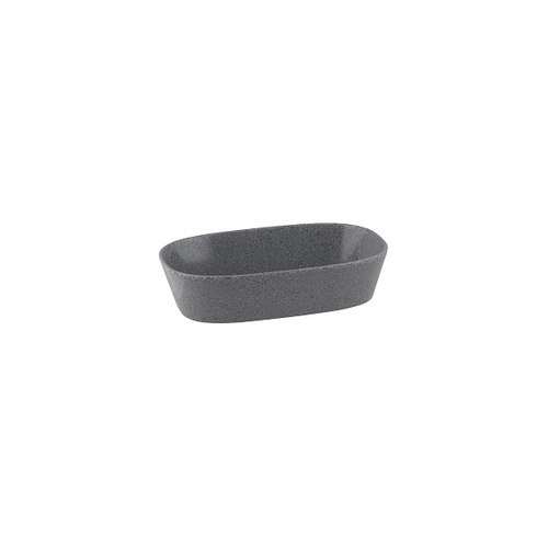 Ryner Melamine Rectangular Dish 1/4 Size, 65mm Deep - Stone Grey (Box of 3) - 916642-GY