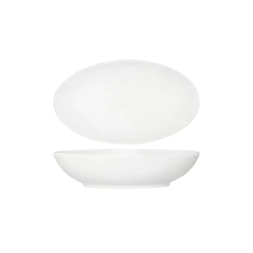 Tablekraft Core White Oval Salad Serving Bowl 380x230x90mm (Box of 2) - 92076