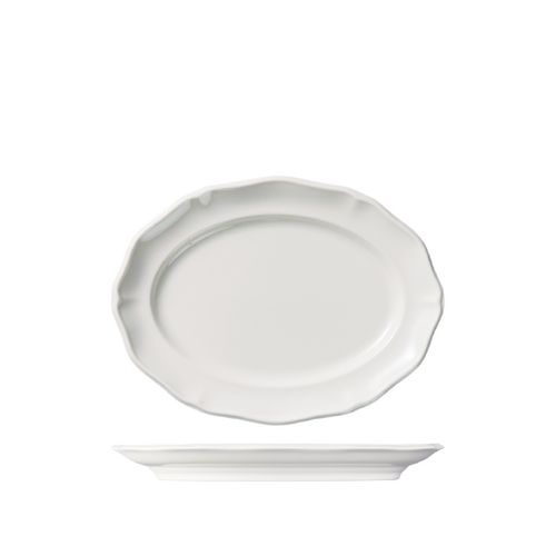 Luzerne Astoria White Oval Plate 250x190mm (Box of 4) - 94322