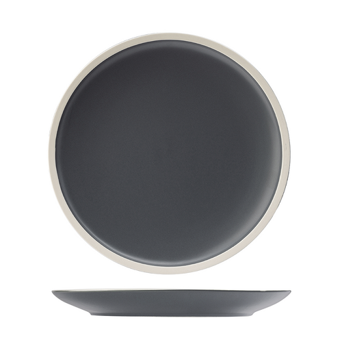 Utopia Forma Round Plate 265mm Charcoal (Box of 6) - 954010