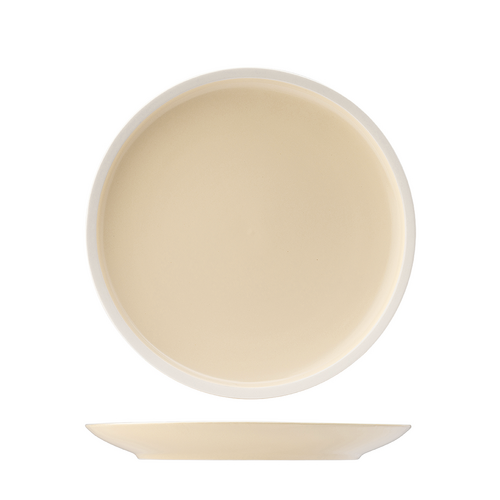 Utopia Forma Round Plate 240mm Vanilla (Box of 6) - 954209