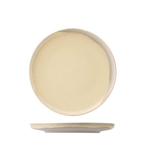 Utopia Oregon Round Plate 210mm Buttermilk (Box of 6) - 956007