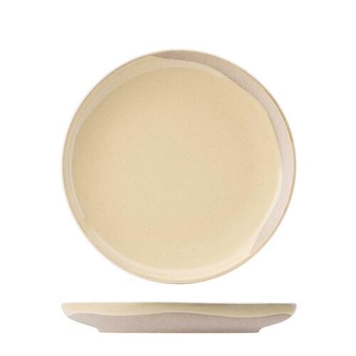 Utopia Oregon Round Plate 255mm Buttermilk (Box of 6) - 956010