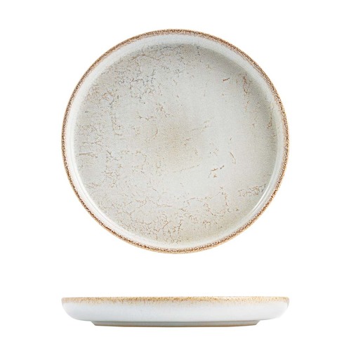 Eclipse Duo Limestone Round Plate 280mm (Box of 6) - 959973