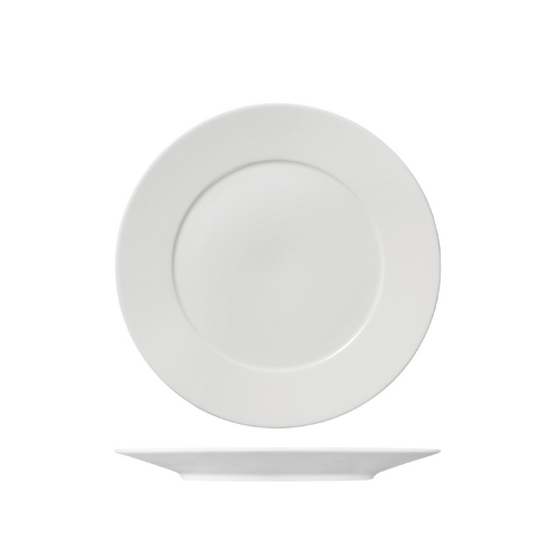 Ariane Serenity Round Plate Flat Wide Rim 250mm (Box of 12) - 969051125