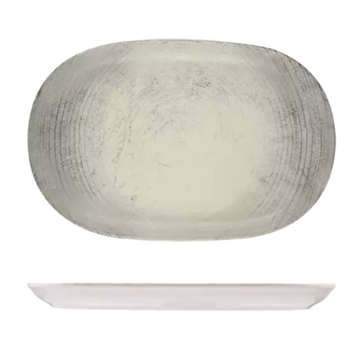 ID Fine Fume Oval Coupe Platter - 370 x 240mm (Box of 6) - 98820266