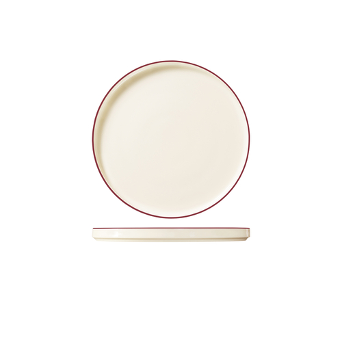 ID Fine Modest Maroon Walled Plate - 280mm (Box of 6) - 98850128