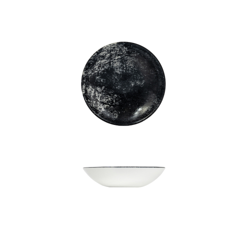 Dudson Urban Lamp Black Round Coupe Bowl 182mm/426ml (Box of 12) - 991218-UB