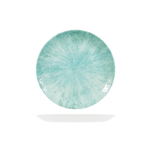 Studio Prints Aquamarine Round Couple Plate 217mm (Box of 12) - 9974122-AQ