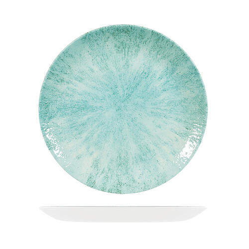 Studio Prints Aquamarine Round Couple Plate 288mm (Box of 12) - 9974129-AQ