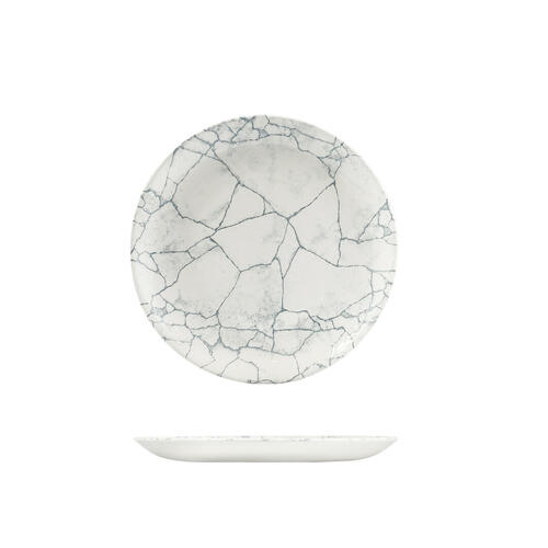 Churchill Kintsugi Pearl Grey Round Coupe Plate 260mm (Box of 12) - 9976126-GK