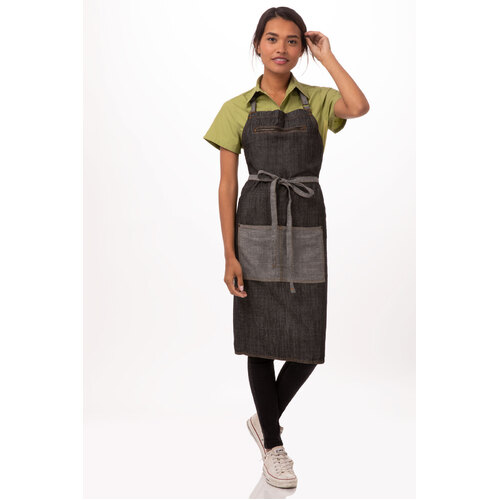 Chef Works Manhattan Bib Apron - AB034 - AB034