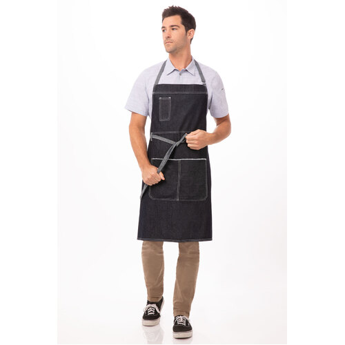 Chef Works Bronx Bib Apron - AB041 - AB041